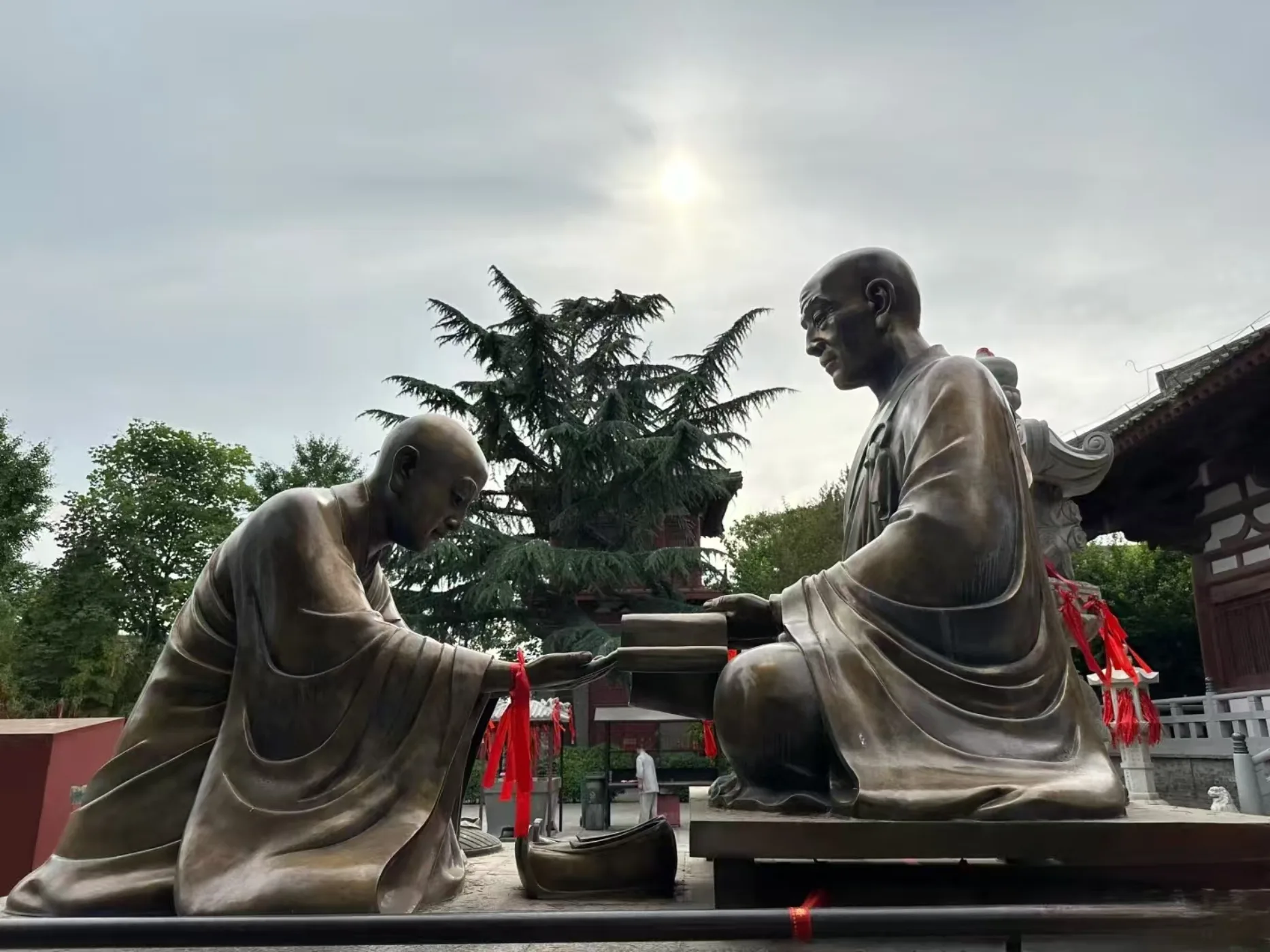 西安 青龙寺 惠果空海雕像